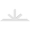 Ekena Millwork Saratoga Architectural Grade PVC Gable Bracket, 84"W x 35"H x 6"D x 6"F, 10/12 Pitch GBP084X35X0606SAR00 - alternate 5